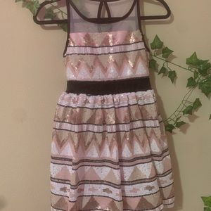 Formal sequin dress for young girls age 10